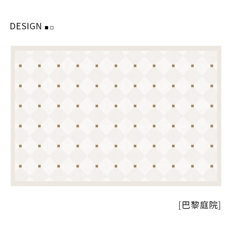 Distributed carpet living room  new french floor mat retro light luxury high-end cream style bedroom no-wash and wipeable