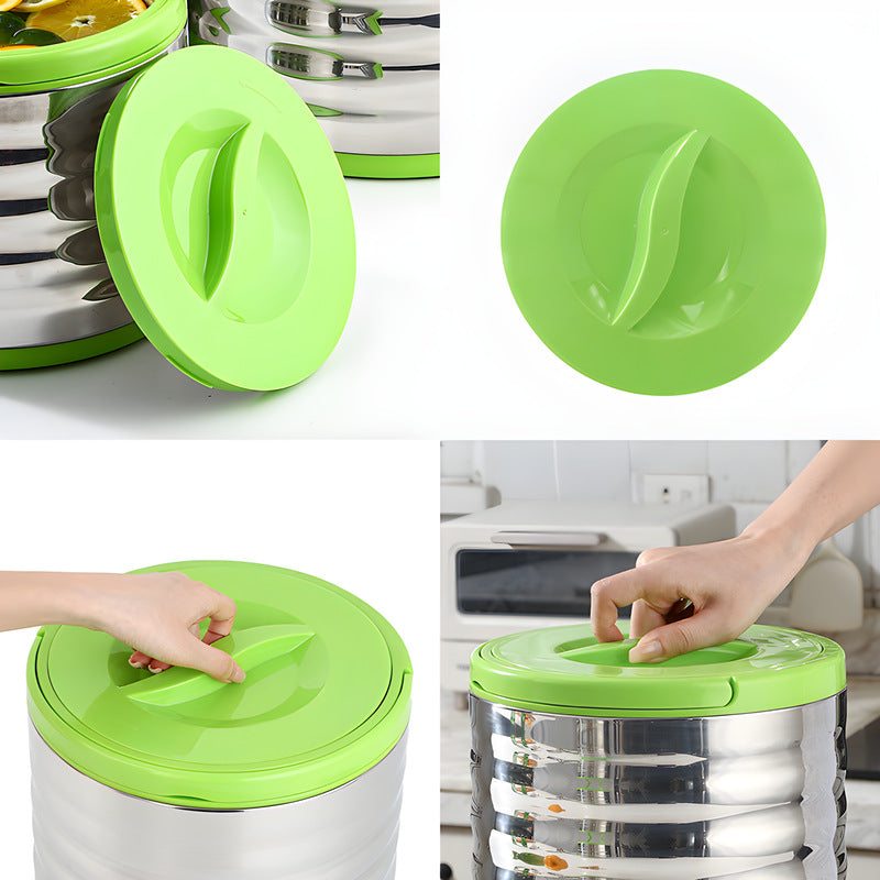 stainless steel thermal insulation pot suit office workers and students thermal insulation lunch box three-piece set food warmer rice bucket