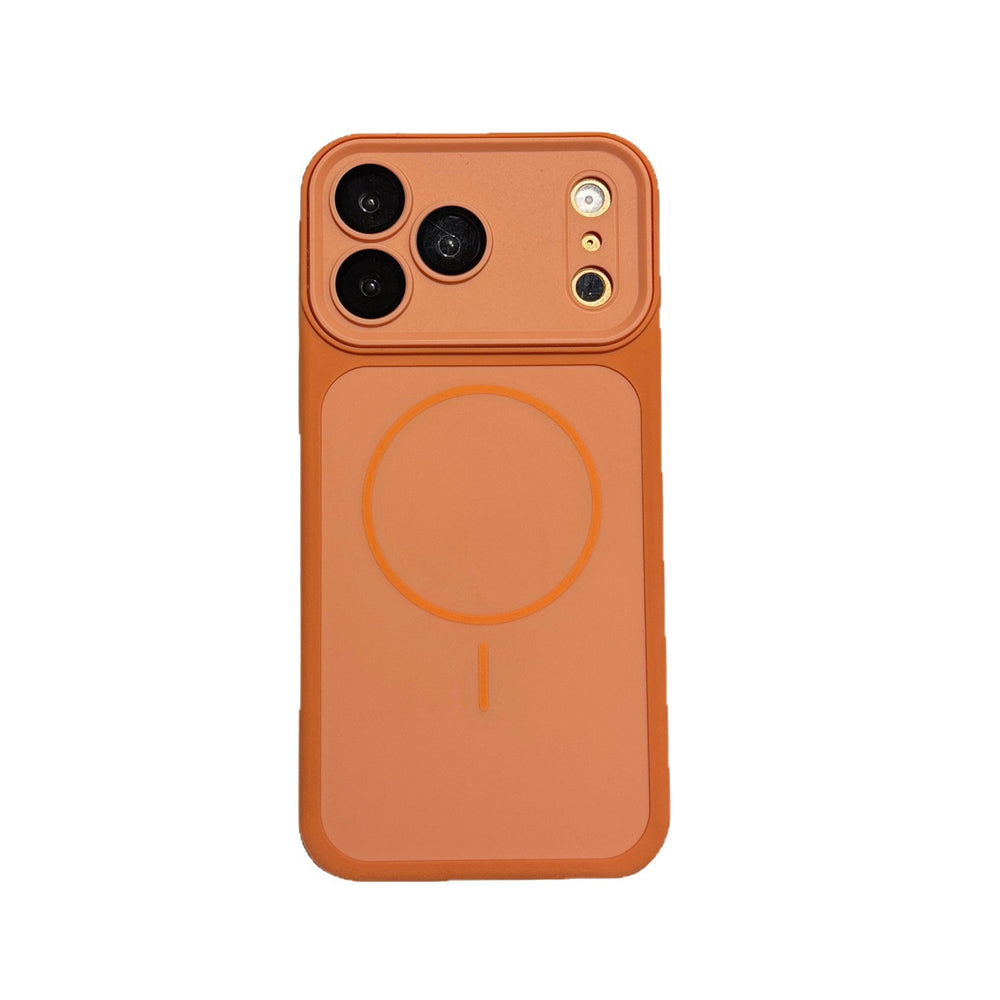 Two-tone magnetic apple 17 pro max phone case, compatible with iphone 16, integrated button protective cover, premium feel for iphone 11