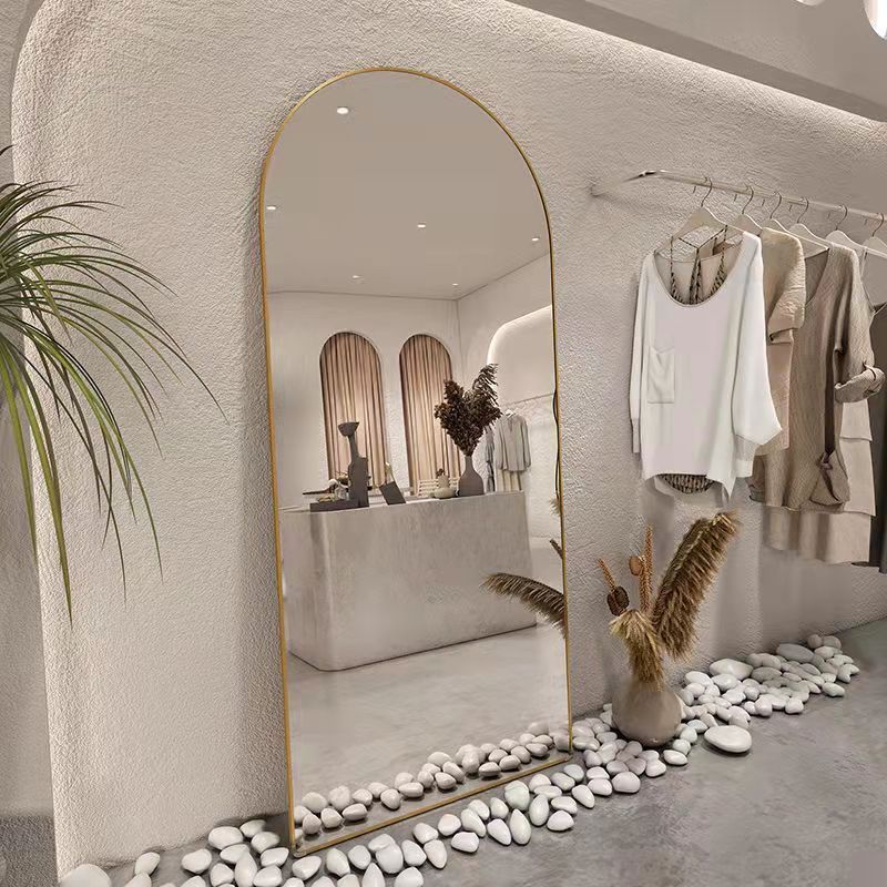 Full-length floor mirror, dressing mirror for girls' bedroom, popular style, simple design for home use, student dormitory, and clothing store