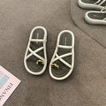 Thick sole toe sandals women's 2026 summernew arrivaloutwearfashionclassy fairy style cross beach sandals