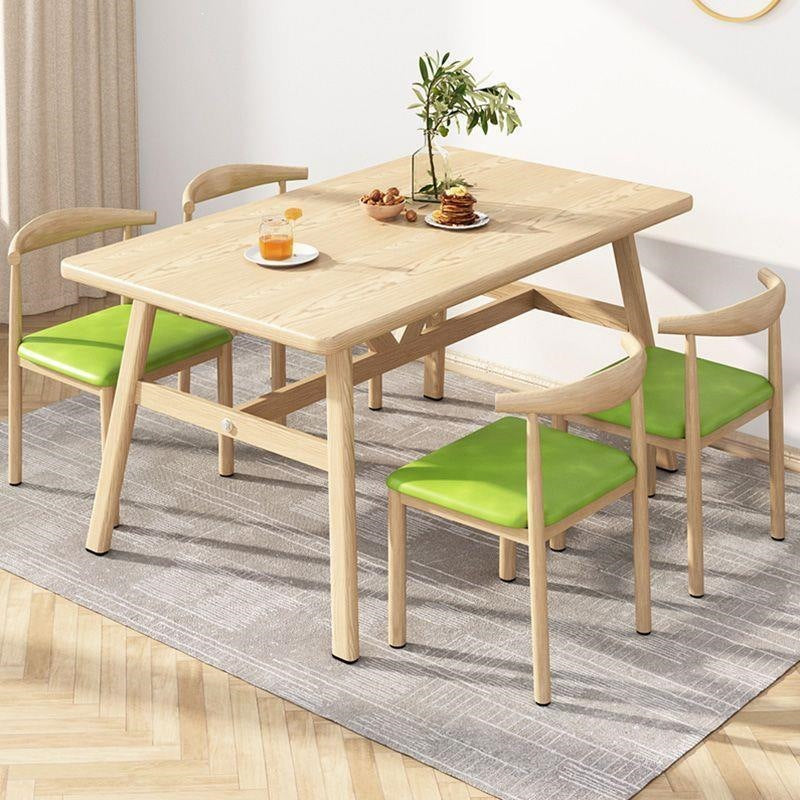 Dining table small apartment for home modern casual dining table and chairs commercial fast food restaurant table and chairs combination dining table rectangular table