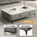 Modern minimalist coffee table living room home  tv stand floor-standing solid wood feel tea brewing integrated small apartment tv cabinet