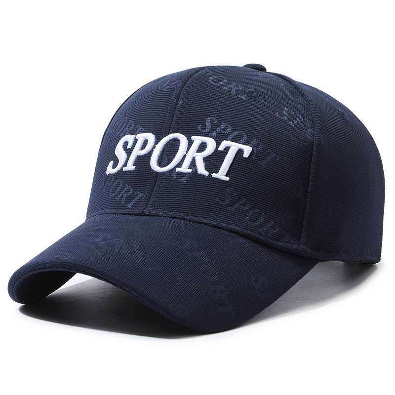 Baseball Cap Letter Embroidery Cap Men's and Women's Fashion Casual Versatile Hat Outdoor Sports Shade Sun Protection Hat