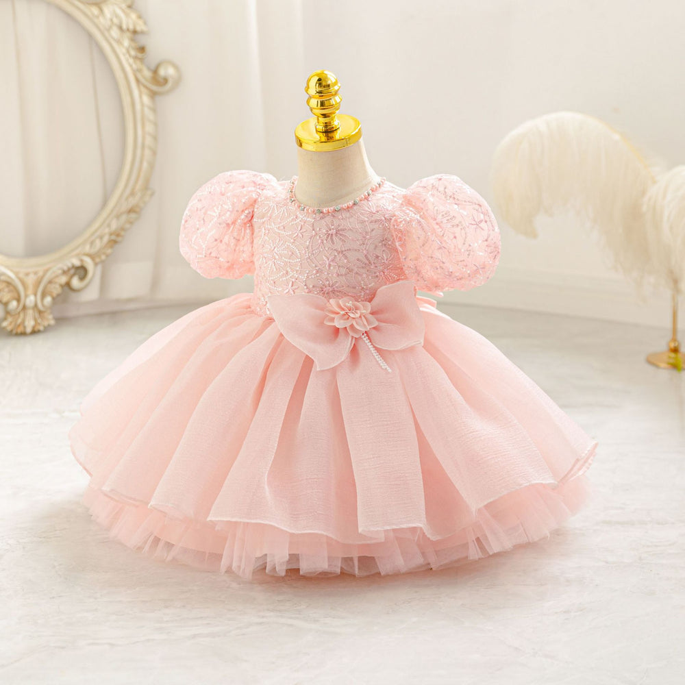 New in stock: sequined tulle cake princess dress for girls - perfect for baby's birthday!