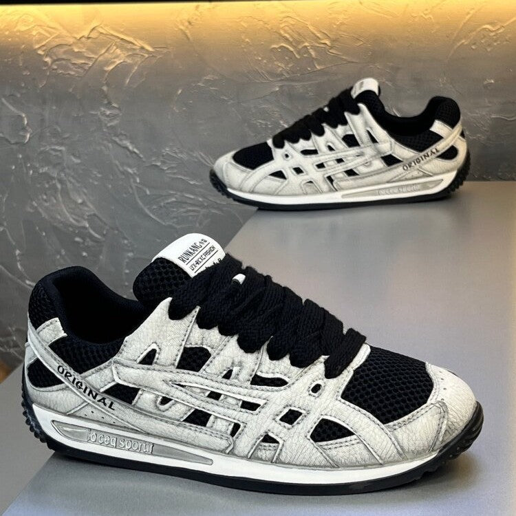 Men's argan shoes 2026 summer trendy mesh breathable lightweight versatile running shoes soft sole athletic casual shoes