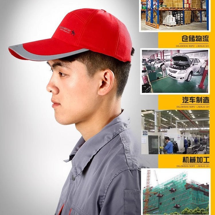 Anti-collision cap work ad monetization integrity baseball cap sports and leisure workshop work special sun cap anti-smashing