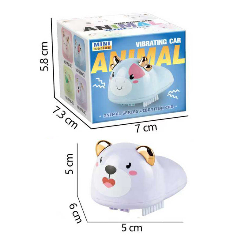 Electric brush sliding shock car puzzle cartoon avoidance car sensor avoid obstacles learn to crawl baby kids toy