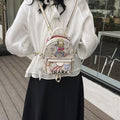 Bags: new 2025 collection - mori girl style cartoon bear quirky & unique casual travel backpack - pu leather