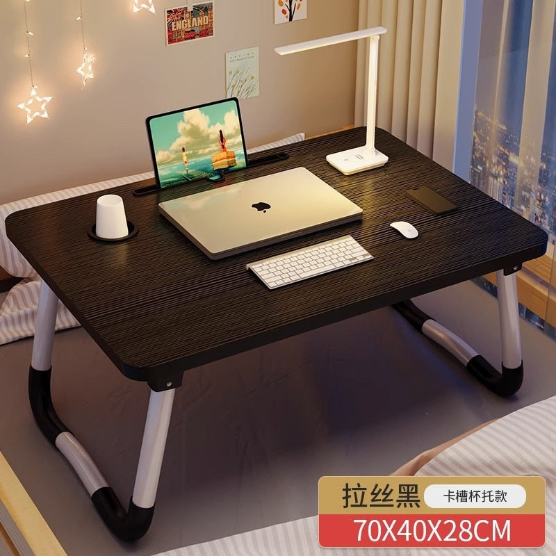 Small table on the bed, foldable computer desk, for home bedroom bay window desk, dormitory student dormitory lazy study table