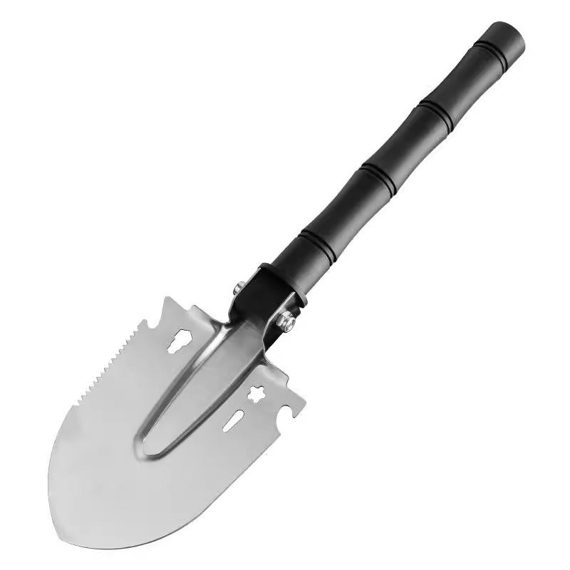 Outdoor engineer shovel multifunctional non-folding portable iron shovel hiking camping style outdoor fishing digging shovel