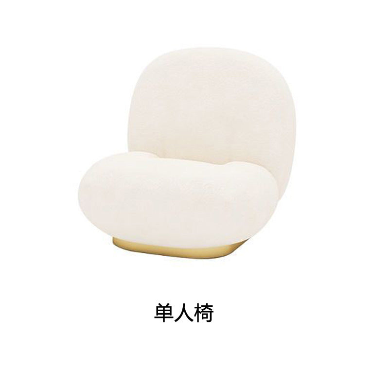 Nordic cream style live broadcast room lambswool sofa simple popular b&b small apartment shaped beauty salon accessible luxury style