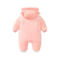 Baby onesie fall and winterthickened bear pajamasheattechoutwearlong sleeveshaya infant korean stylechildren's clothing hooded