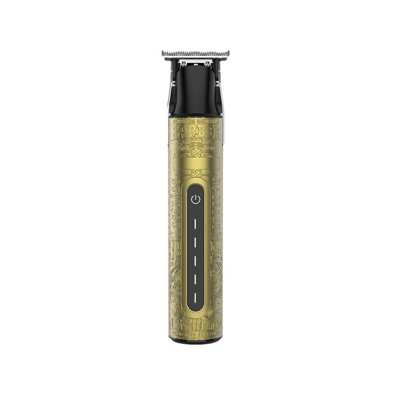 Hairdressing salon hairdressing special electric clipper oil head carving push white electric clipper washable magnetic beard clipper cross-border