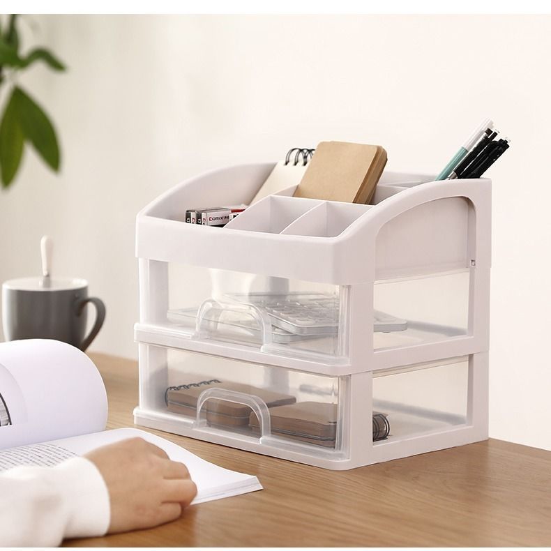 Internet celebrity cosmetics storage box wall skin care products dresser desk stationery drawer rack dormitory artifact