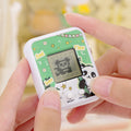 handheld virtual digital pet game console keychain pendant kids mini interactive development toy
