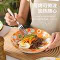 Flower-like internet celebrity household vegetable plate fish plate high-looking ceramic plate creative accessible luxury fruit dessert plate suit combination