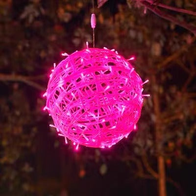 LED vine ball lamp outdoor waterproof hanging tree lanterns festival street engineering lighting luminous round ball decorative lamp