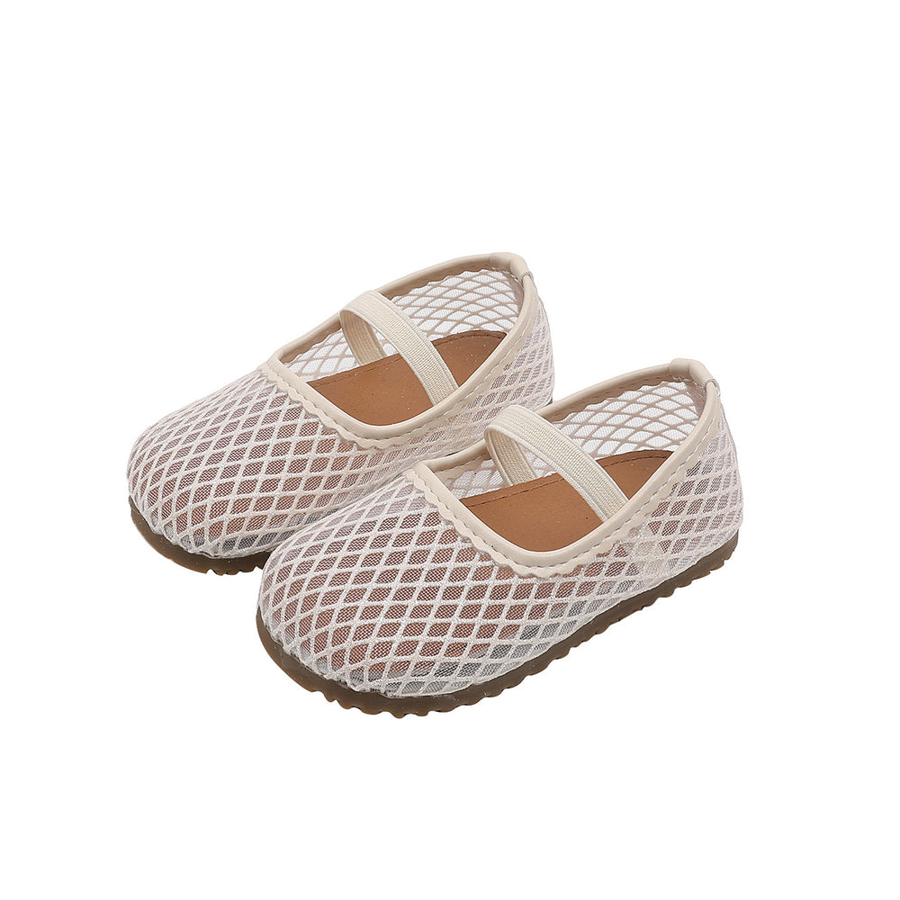 Vancahao girls' hollow-out sandals,  summer new collection, kids' beach shoes, toddler mesh single shoes, princess shoes