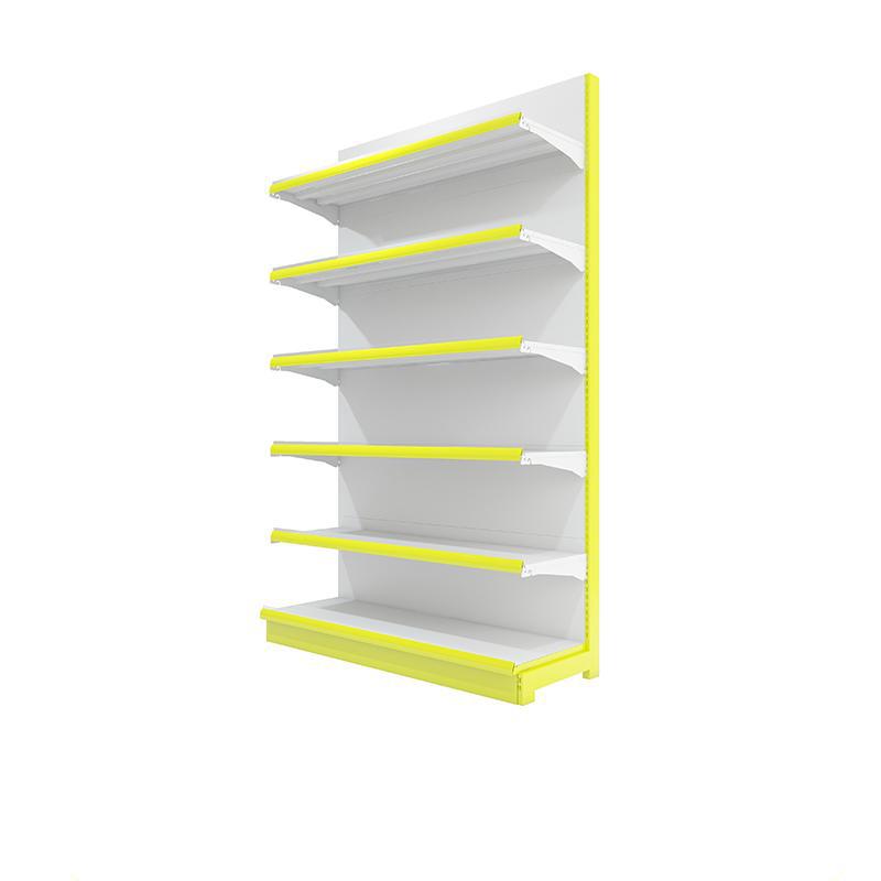 Snack supermarket shelves with bottom cabinets are very busy. Zhao Yiming has good storage for bulk goods. I want to come to the snack food display rack.