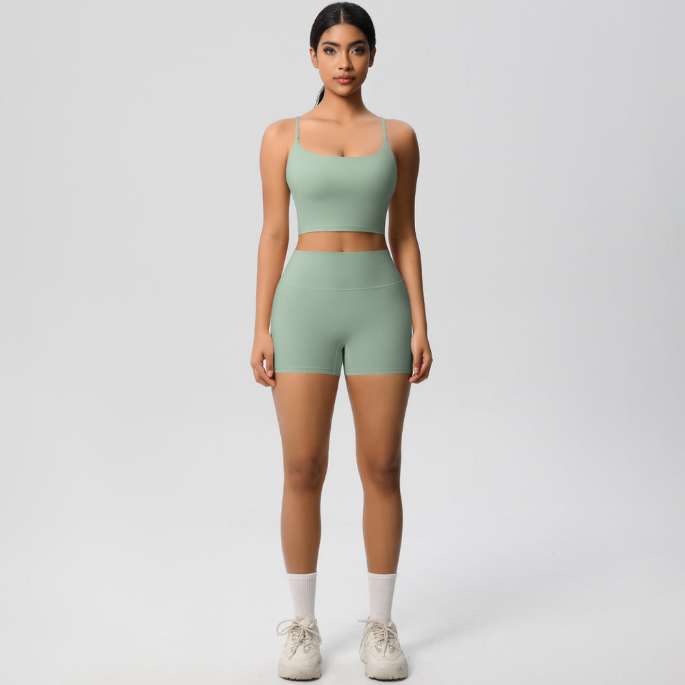 Spring/summer outdoor casual running yoga outfit set - new cloud-like quick-dry compression sportswear set for running and fitness