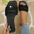 Export  summer new arrivalplus size slippers women's sandals women's easiest for matchflats one-line slippers lazy mule slippers