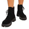 plus size women's boots new arrivalfashion short boots women's thick heel round toe bootstie back british style women's shoes