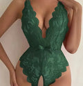 European and american cross-border hot-selling sexy lingerie: sexy see-through, pure desire, backless lace crotchless bodysuit - direct from the manufacturer