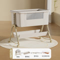 Baby crib: portable, foldable, multi-functional, adjustable height, seamless splicing, newborn-sized bassinet