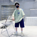 Boys' summer outfit set -  new arrival: stylish and trendy kids' summer clothing, short-sleeve, popular, handsome, and fashionable for boys