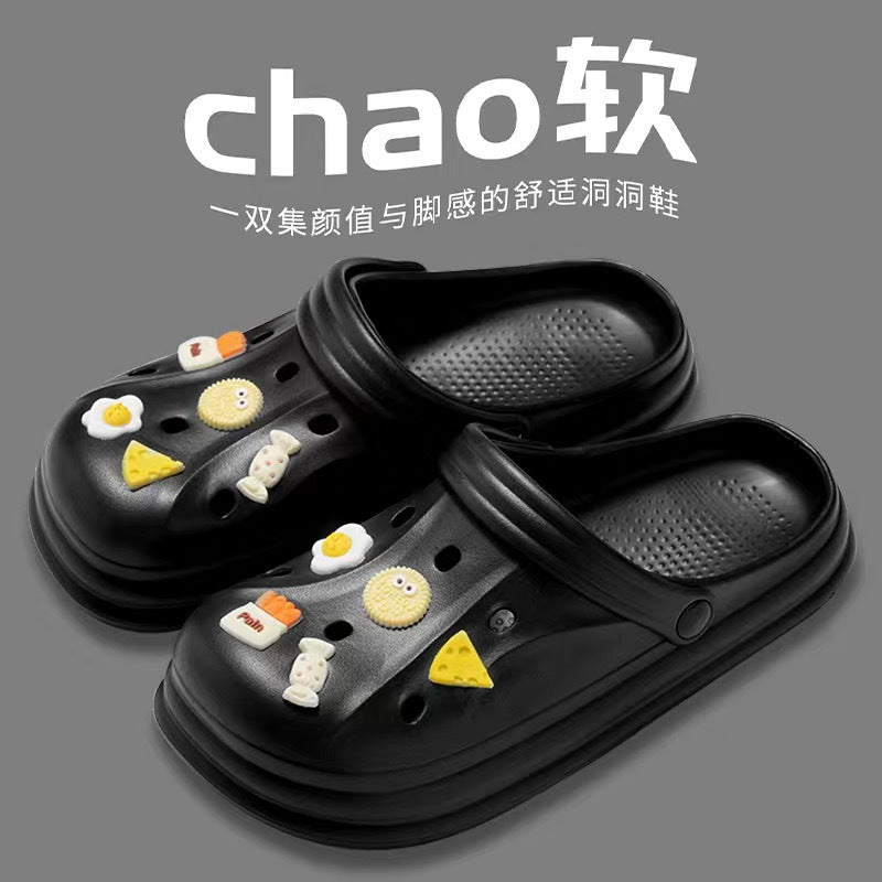 Men's "cloud slides" clogs - 2024 new beach sandals, anti-slip, odor-resistant, eva slippers for couples, women's summer outdoor wear