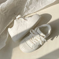 2026new arrivalthick solewhite shoes women's easiest for match milk fufu with skirt bread shoes women's lightweight korean casual sneakers