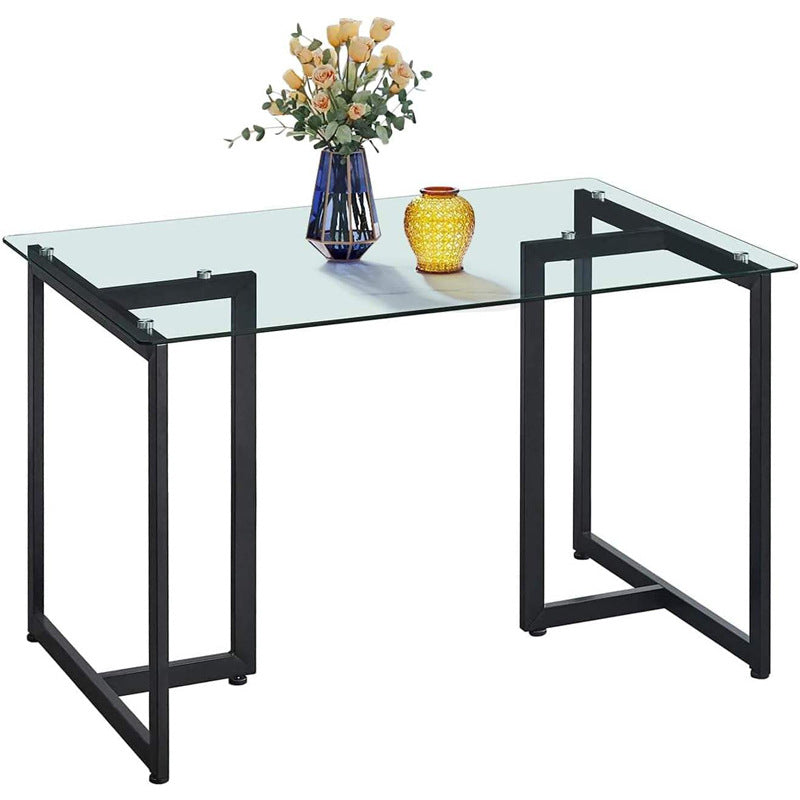 Dining tables modern casual table living room 4 people 6 people rectangular export tempered glass dining table