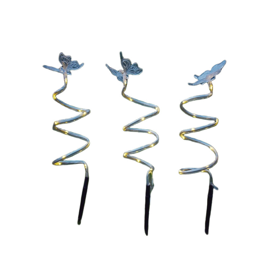 Cross-border solar Christmas floor plugging lights one to four festive garden decoration plugging lights gypsy atmosphere lighting