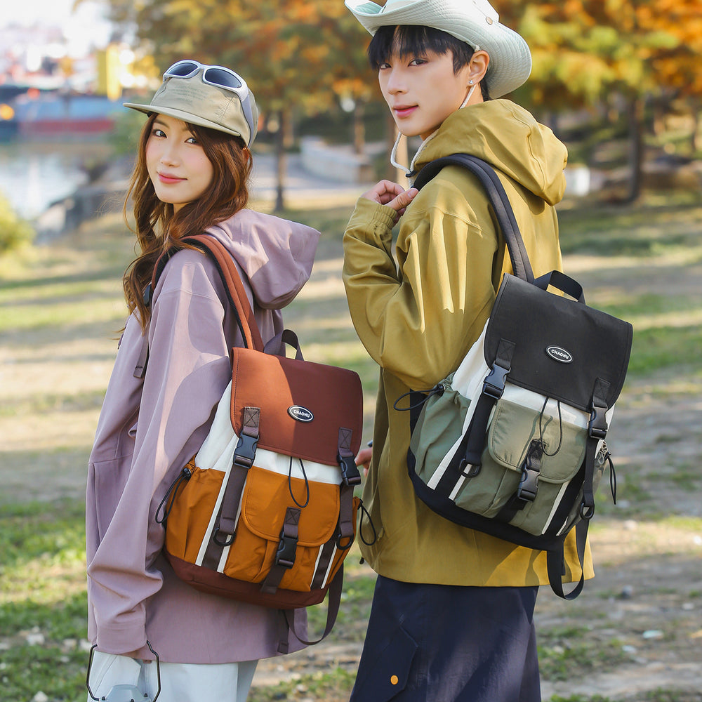 Women's outdoor backpack - 2026 new color block design, versatile sports backpack for hiking, trekking, lightweight, waterproof, small backpack