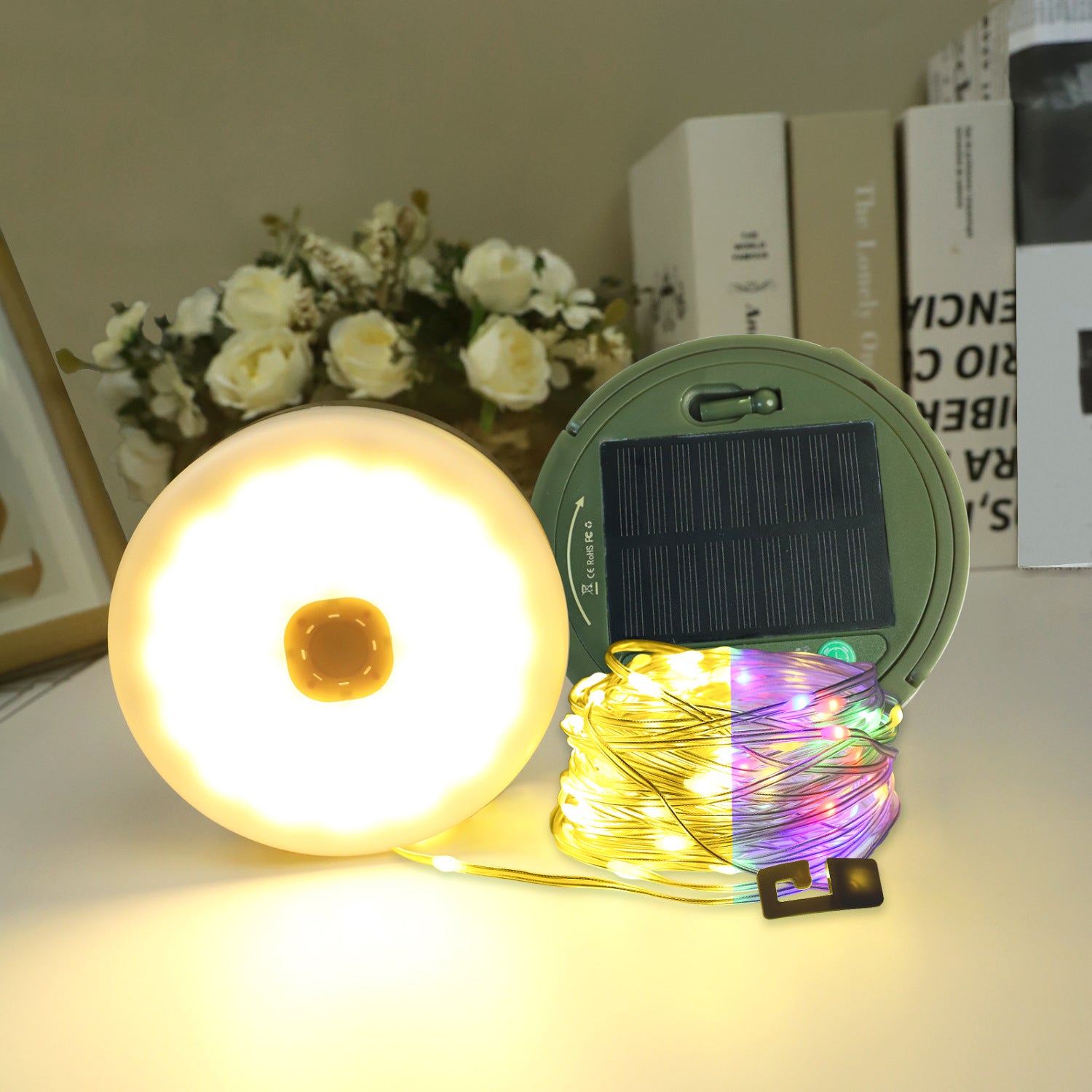 Ultra-thin battery  led camping light outdoor camping tent decorative light string emergency lighting leather line light