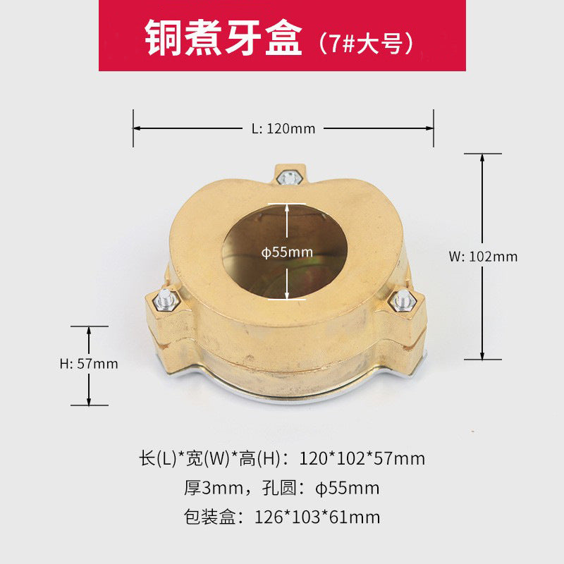 Dental boil box Copper denture technician processing Dental instruments with screws 7 #8 #boil box Double hole extra large