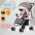 Wholesale baby stroller, lightweight and foldable, with reclining seat for infants and toddlers. four-wheel design, one-button folding, dropshipping available