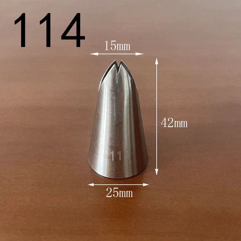 Medium decorating nozzle 1m#2d# seamless 304 stainless steel cream cake baking decorating tool in stock wholesale