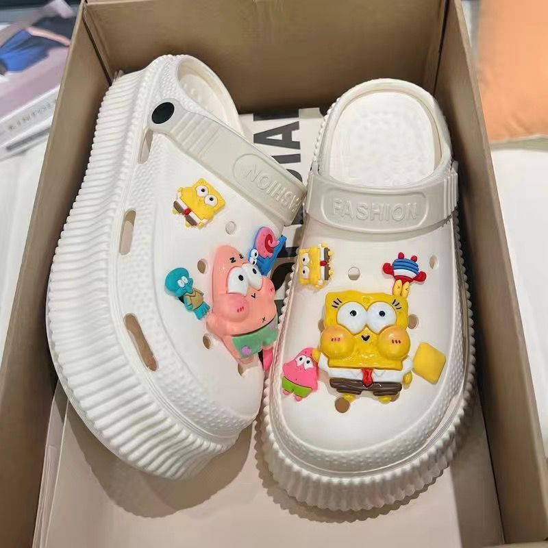 2025 baotou sandals women's hot style clogs outwear non-slip home soft beach new arrivalcouple sandals