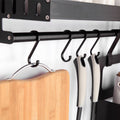 Space aluminum solid s-shaped hook kitchen utensil hook kitchen storage rack small hook accessories movable s-shaped single hook pendant