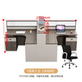 Saint li office desk and chair set - minimalist modern design for finance, staff, and computer workstations with partition