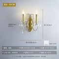 French crystal wall sconce - bedroom bedside, living room, hallway, entryway, study - european style crystal wall lamp