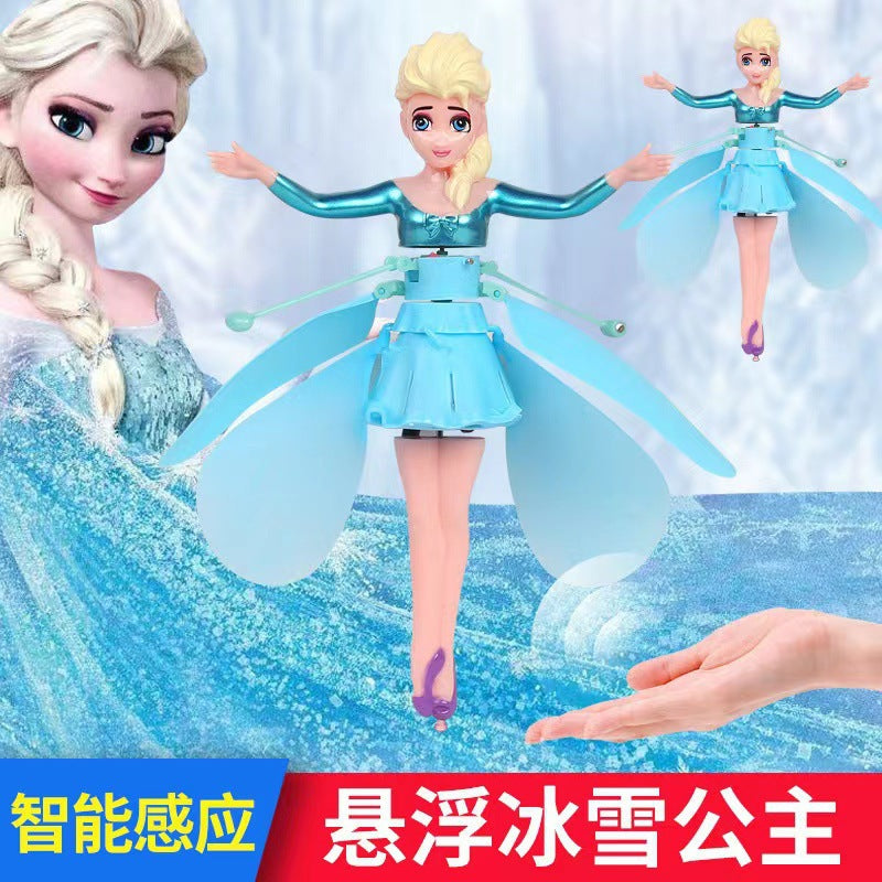 Little fairy sensor aircraft remote control aircraft suspended helicopter resistant to falling and flying cross-border rechargeable kids toy