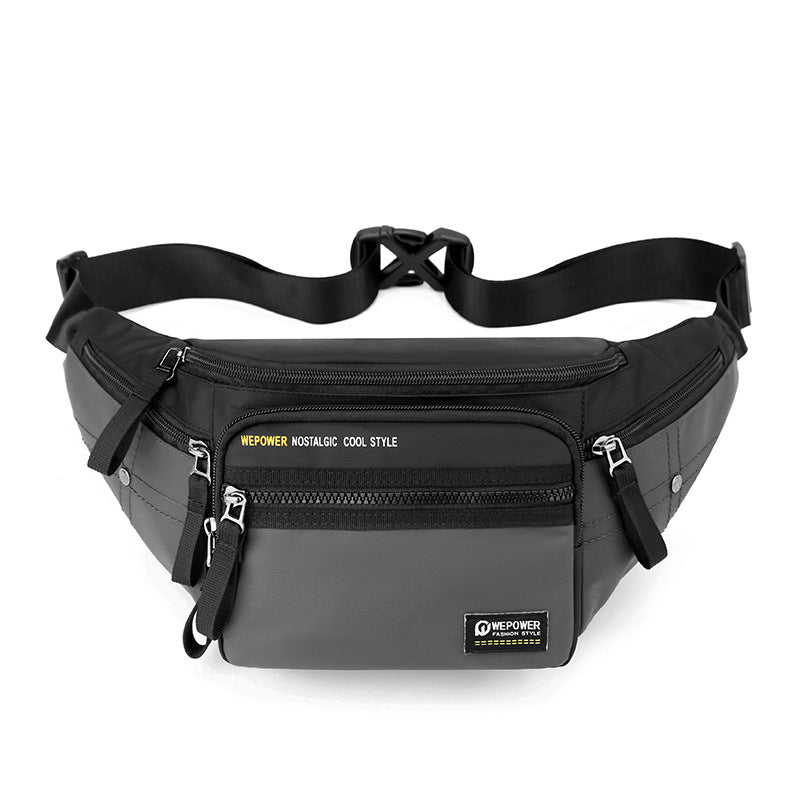 Factory wholesale new breast bag men's messenger bag outdoor running fanny pack multi-functional large-capacity shoulder bag