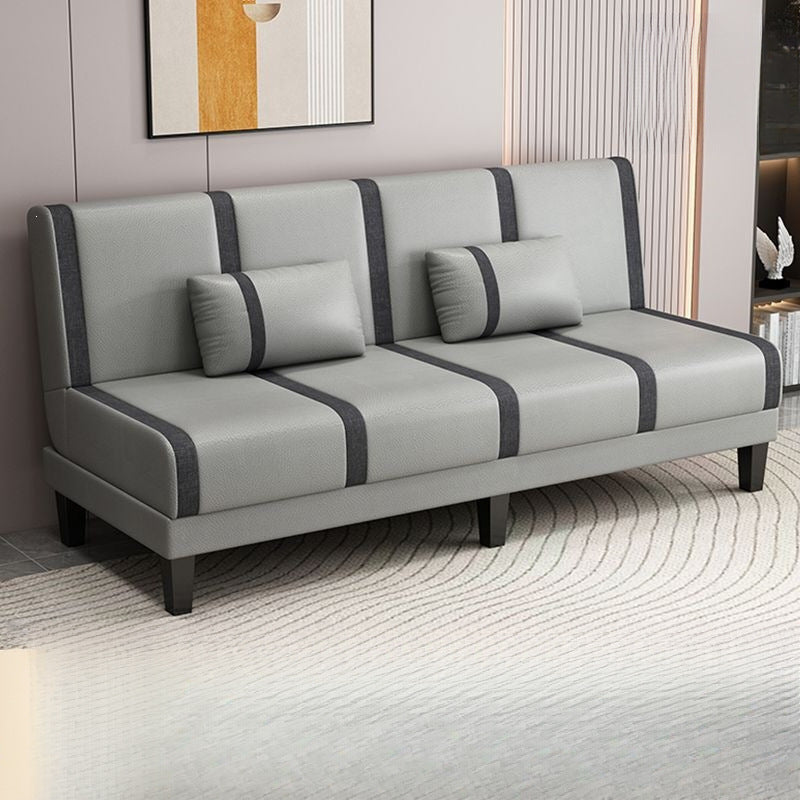Sofa bed can be folded and used as a double or three-person multi-functional simple rental room bedroom lazy living room fabric sofa