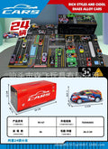 storage toy car container container alloy iron car model parking kids gift box suit wholesale price
