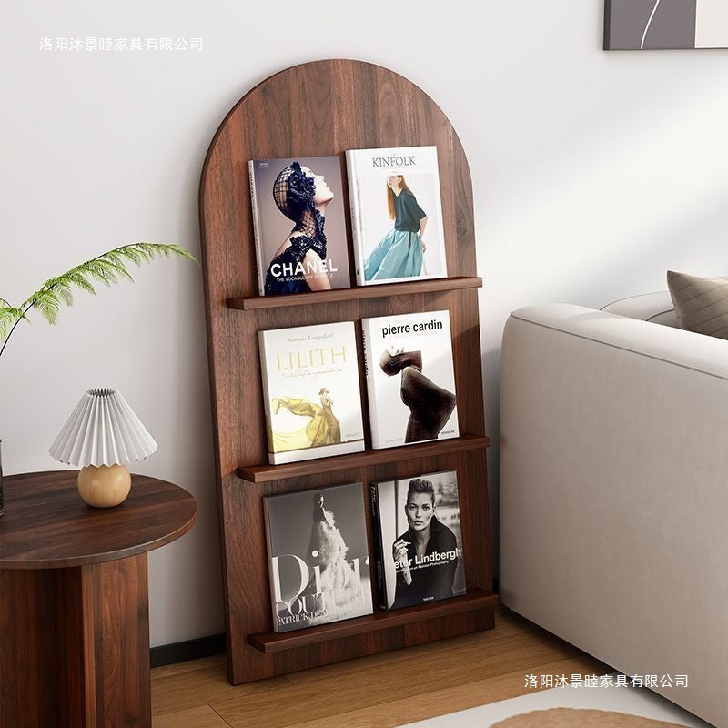 Bookshelf newspaper rack floor-standing popularins style simple creative impurity rack multi-layer decorative display rack