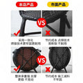 Balcony for home small coffee table house courtyard rattan tea table and chair combination outdoor open-air rattan chair three-piece small round table