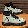 Men's snow boots: winter trendy martin boots, fleece-lined, extra thick, warm, fashionable, retro, anti-slip, wear-resistant, work boots for men